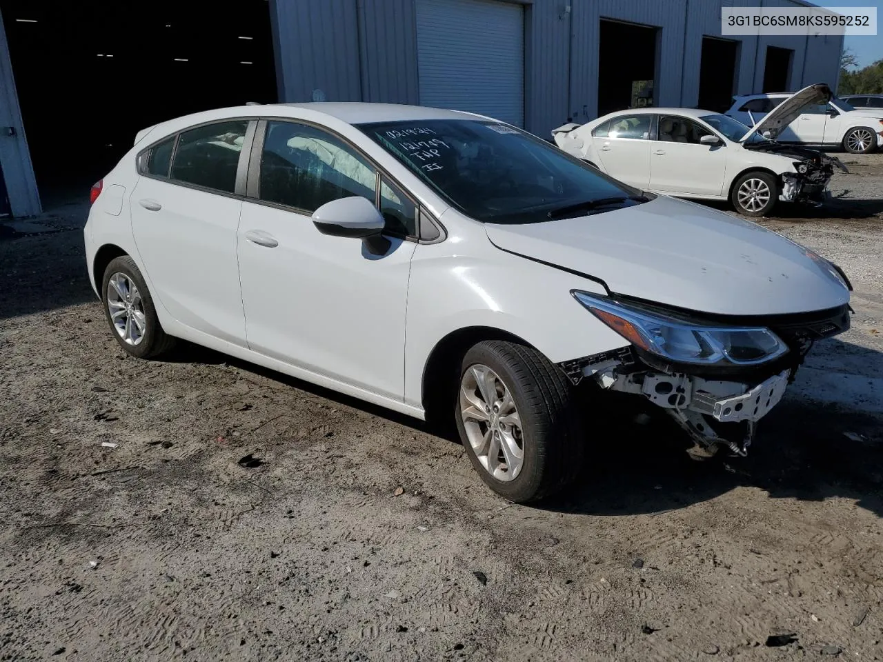 2019 Chevrolet Cruze Ls VIN: 3G1BC6SM8KS595252 Lot: 44380944