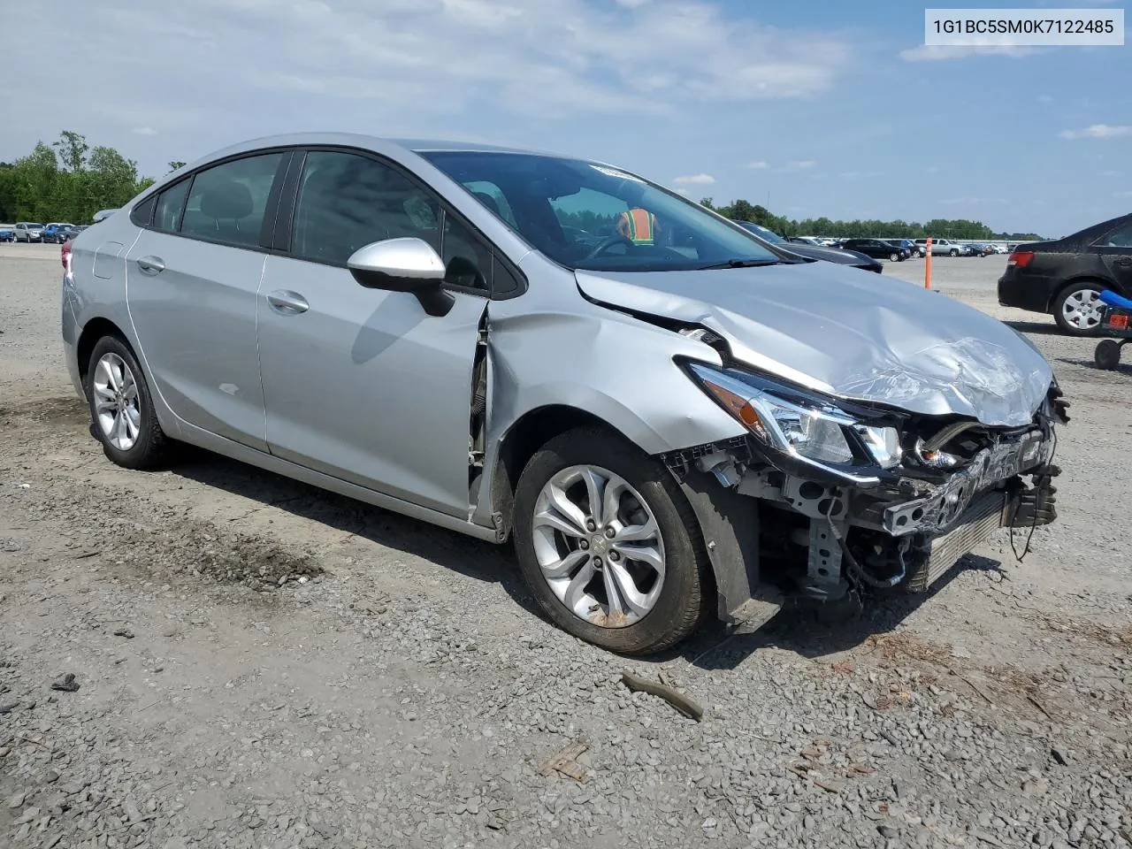 2019 Chevrolet Cruze Ls VIN: 1G1BC5SM0K7122485 Lot: 51844844