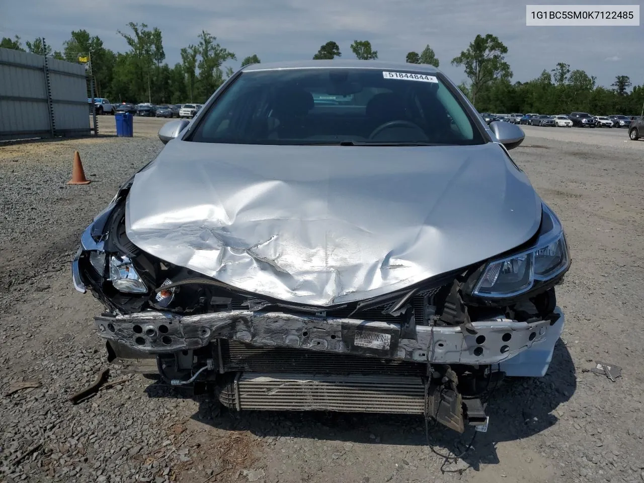 2019 Chevrolet Cruze Ls VIN: 1G1BC5SM0K7122485 Lot: 51844844