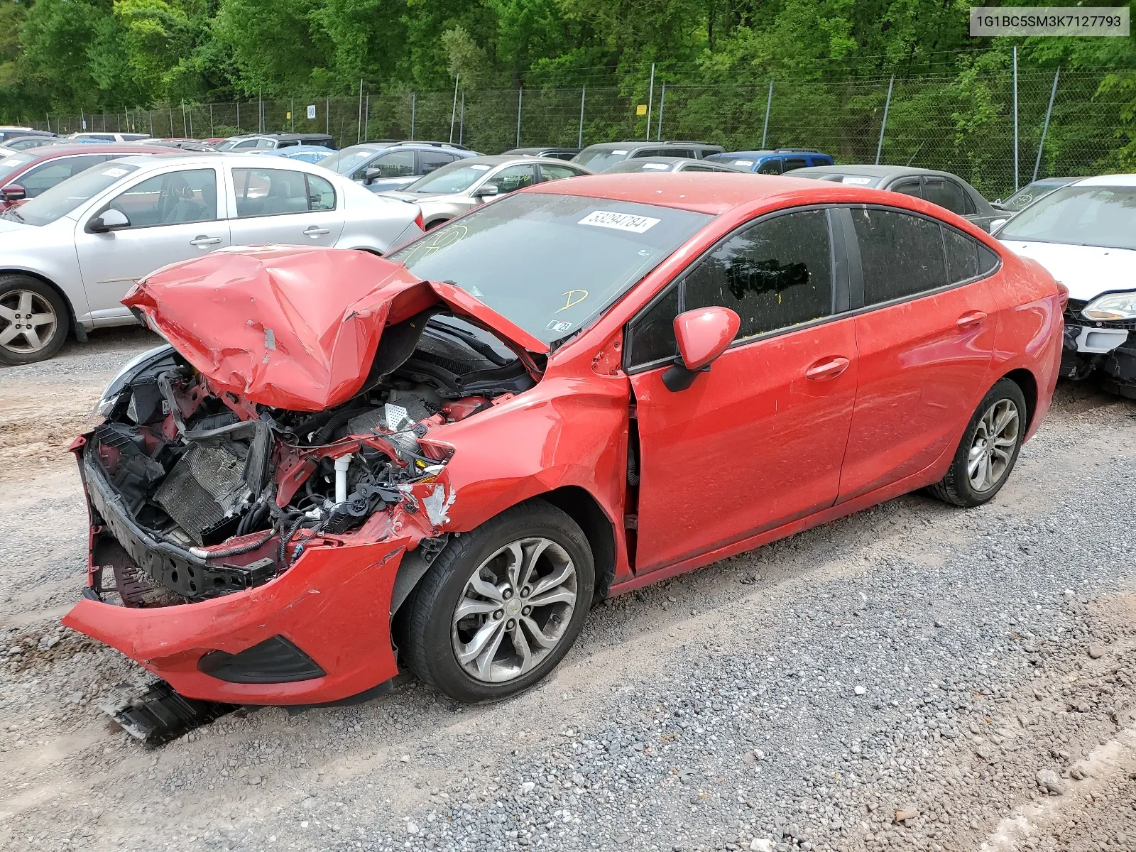 1G1BC5SM3K7127793 2019 Chevrolet Cruze Ls