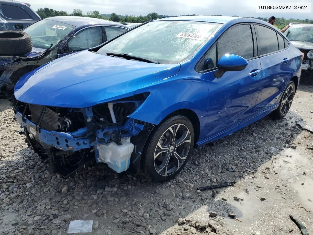 2019 Chevrolet Cruze Lt VIN: 1G1BE5SM2K7137824 Lot: 55894984