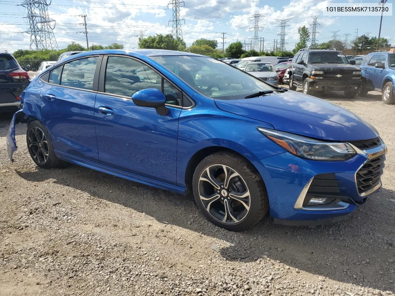 2019 Chevrolet Cruze Lt VIN: 1G1BE5SM5K7135730 Lot: 57707594