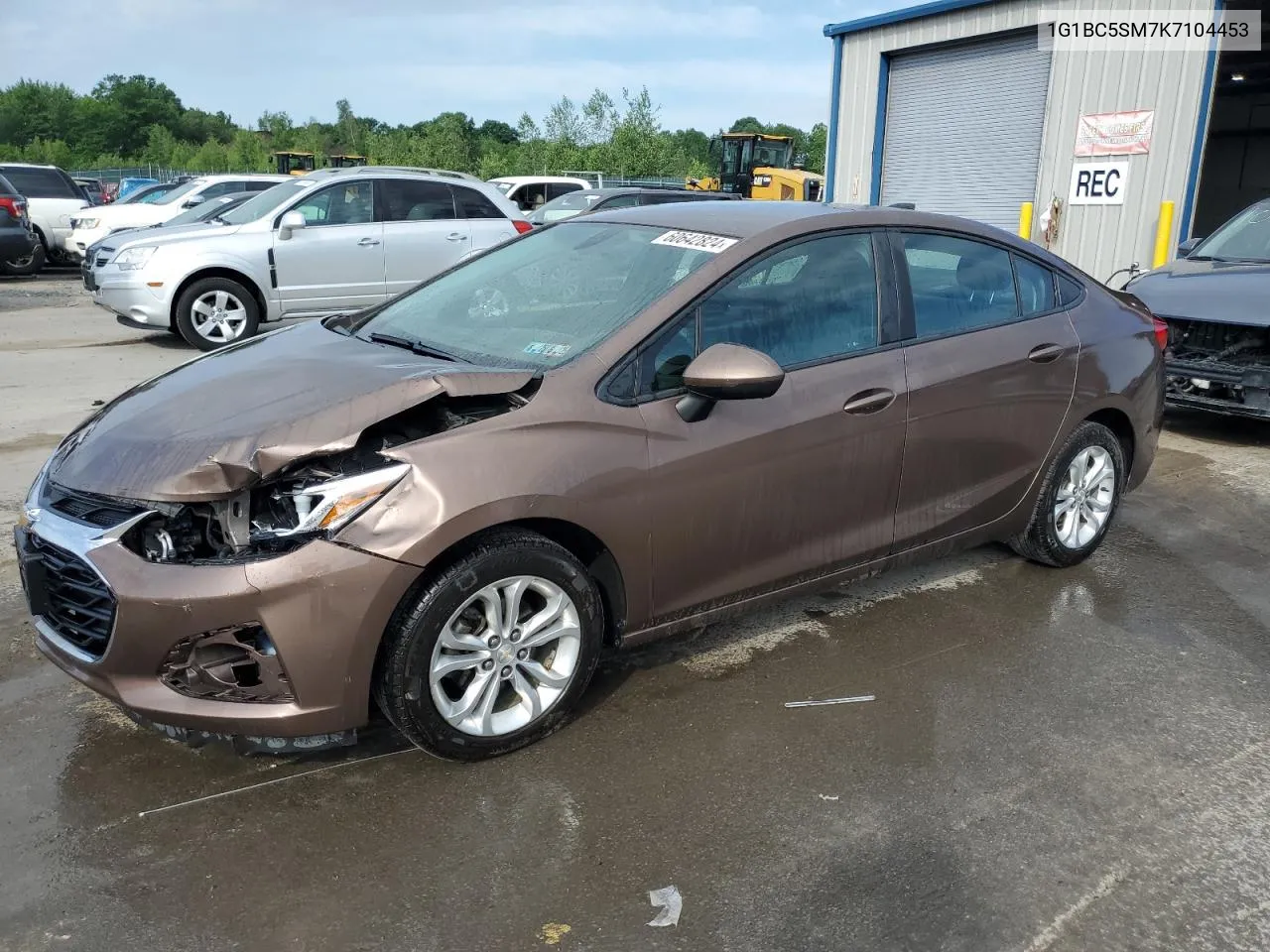 2019 Chevrolet Cruze Ls VIN: 1G1BC5SM7K7104453 Lot: 60642824