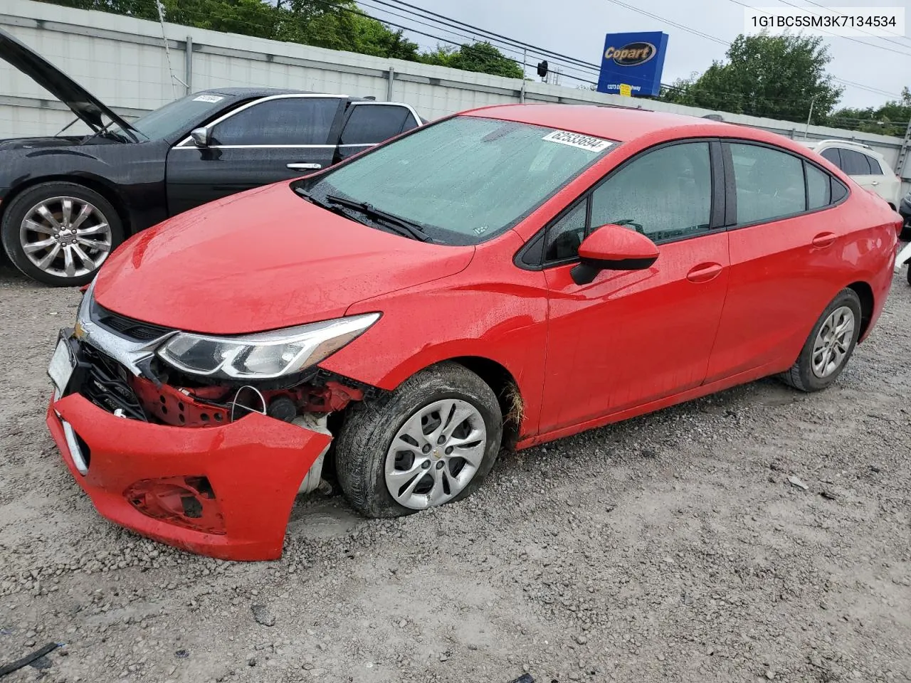 2019 Chevrolet Cruze Ls VIN: 1G1BC5SM3K7134534 Lot: 62533694