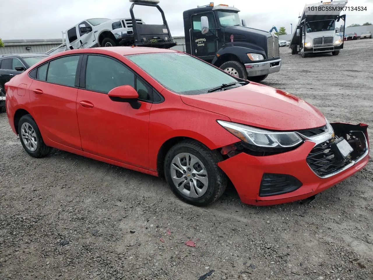 2019 Chevrolet Cruze Ls VIN: 1G1BC5SM3K7134534 Lot: 62533694