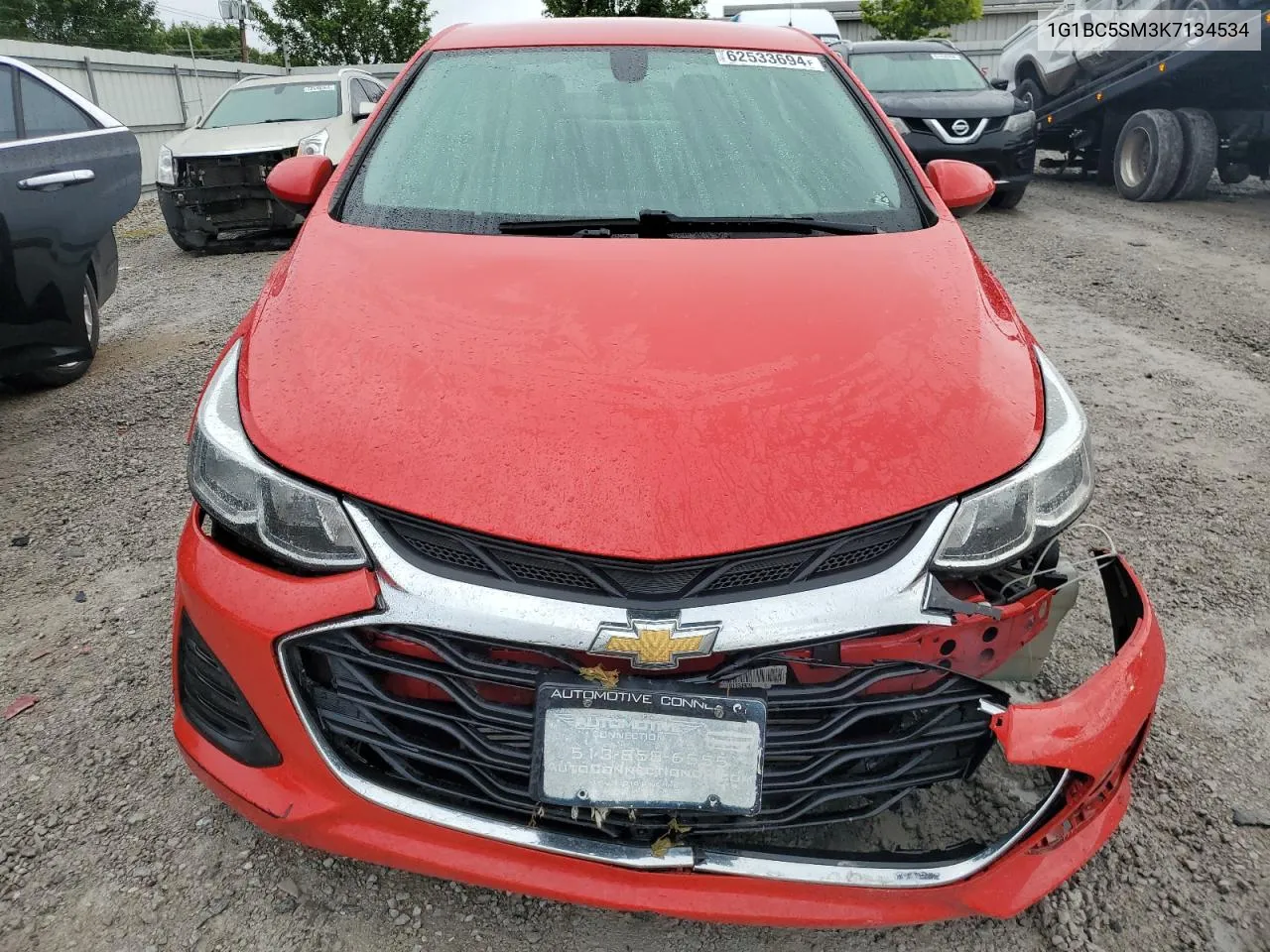 2019 Chevrolet Cruze Ls VIN: 1G1BC5SM3K7134534 Lot: 62533694