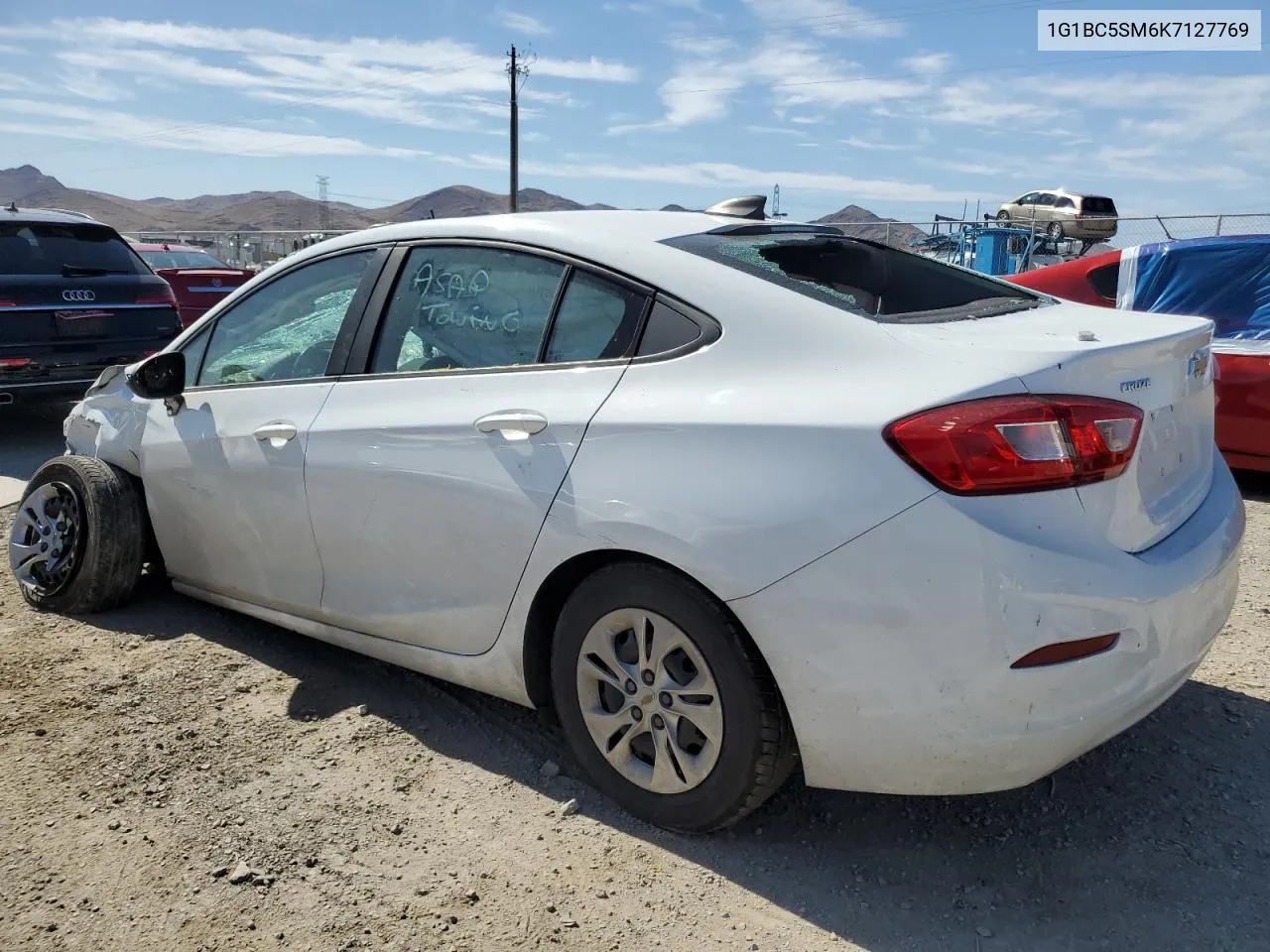 2019 Chevrolet Cruze Ls VIN: 1G1BC5SM6K7127769 Lot: 63146254