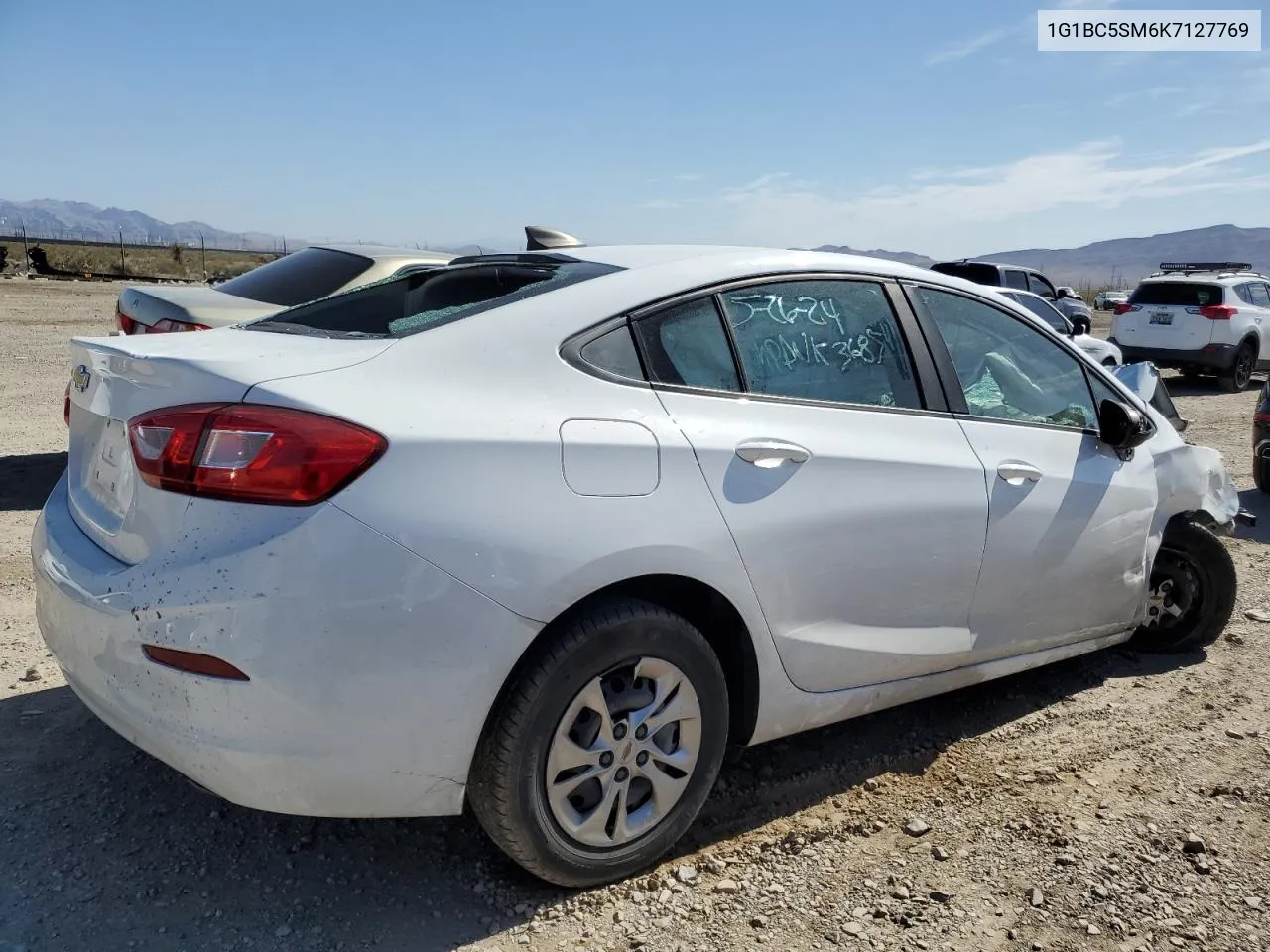 2019 Chevrolet Cruze Ls VIN: 1G1BC5SM6K7127769 Lot: 63146254