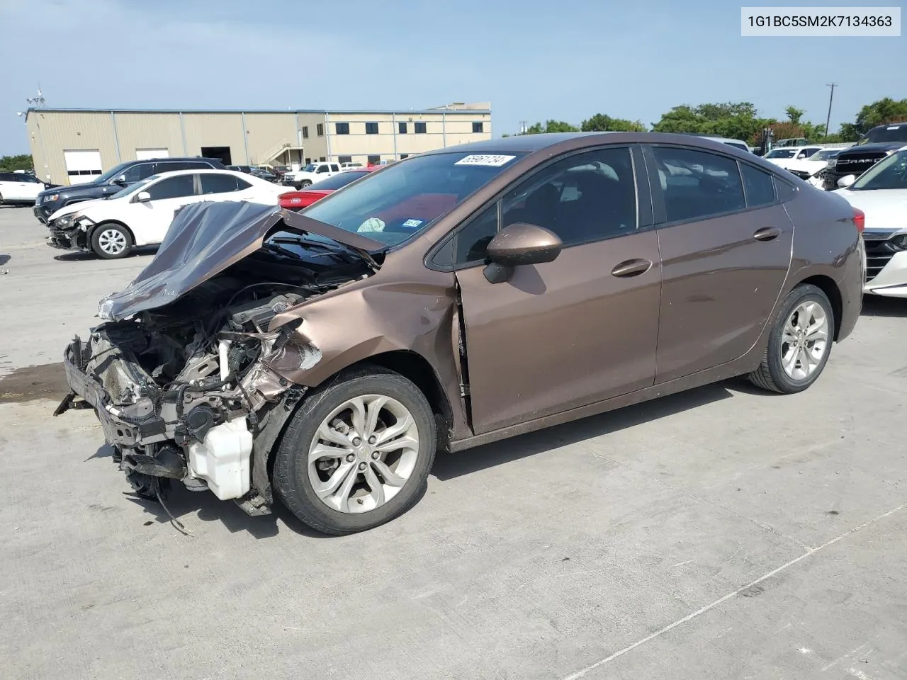 2019 Chevrolet Cruze Ls VIN: 1G1BC5SM2K7134363 Lot: 65961734