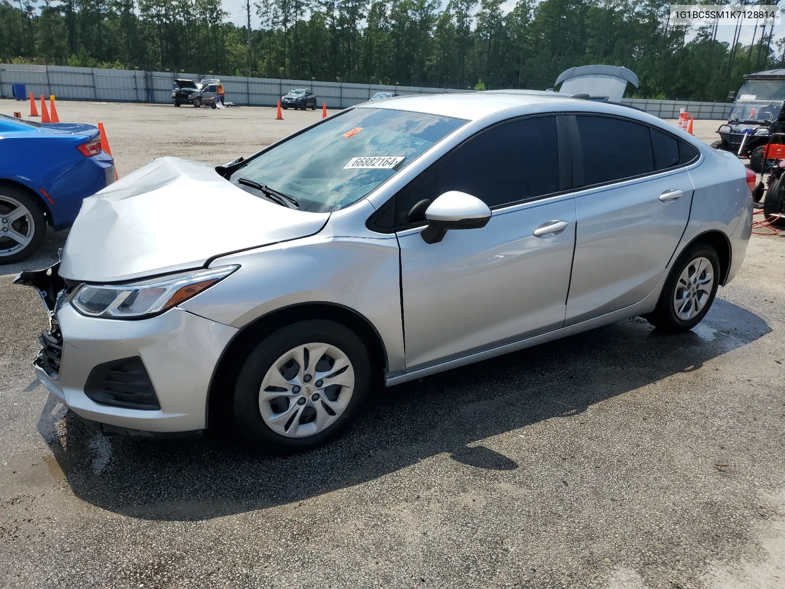 2019 Chevrolet Cruze Ls VIN: 1G1BC5SM1K7128814 Lot: 66882164