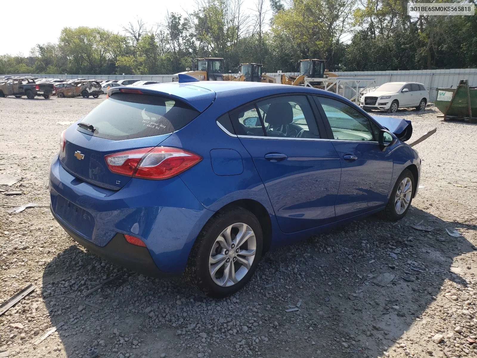 2019 Chevrolet Cruze Lt VIN: 3G1BE6SM0KS565818 Lot: 66913574