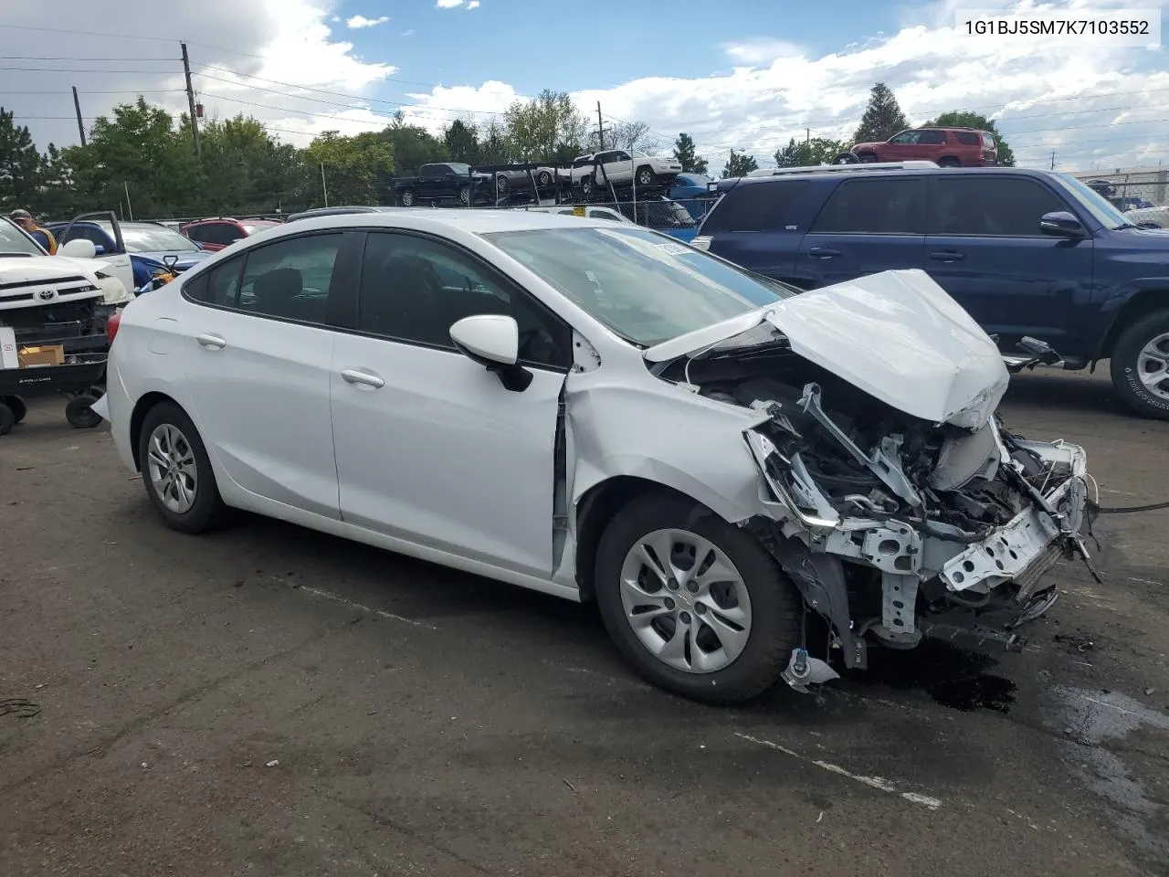 2019 Chevrolet Cruze VIN: 1G1BJ5SM7K7103552 Lot: 68129814