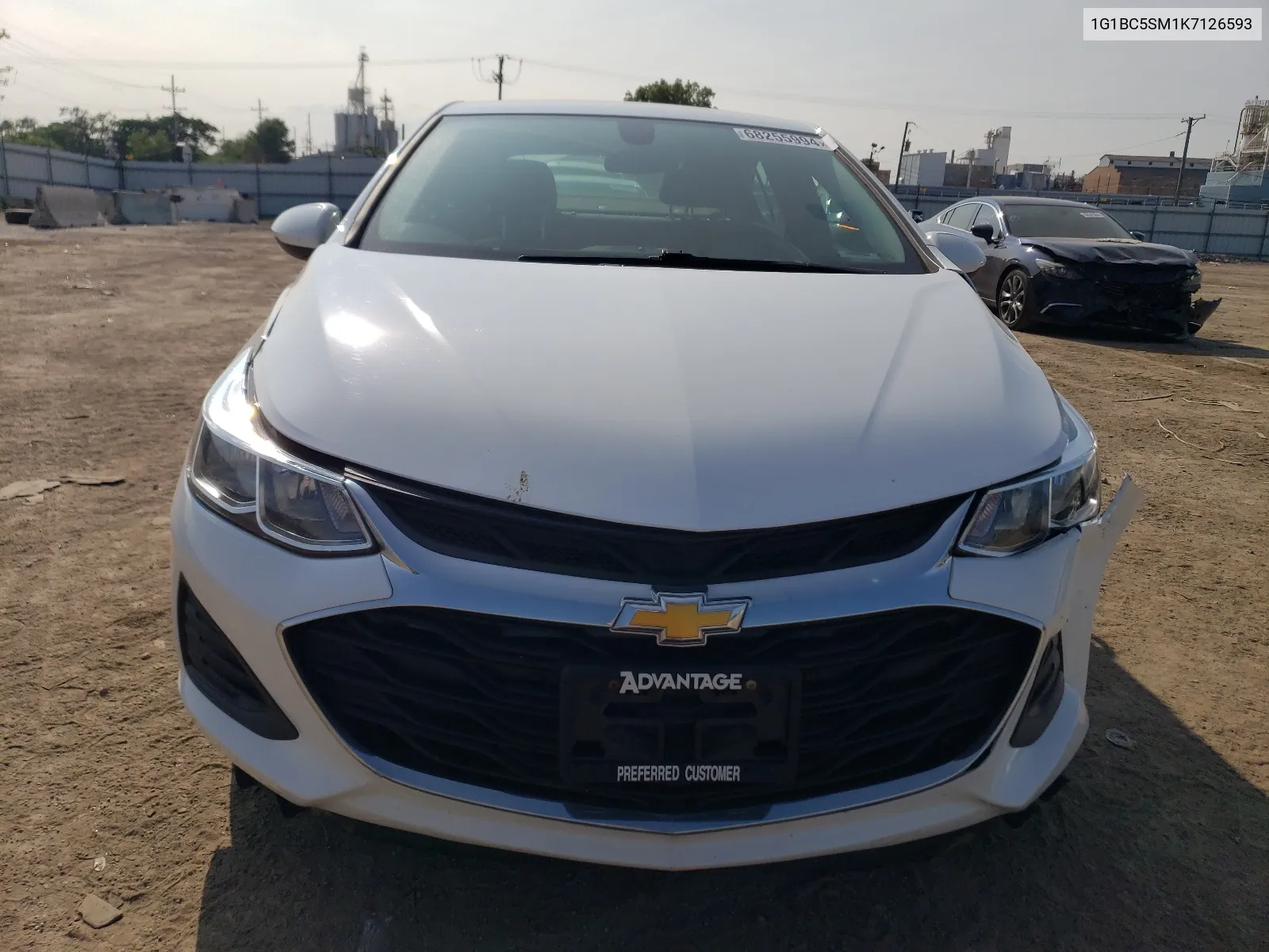 2019 Chevrolet Cruze Ls VIN: 1G1BC5SM1K7126593 Lot: 68255994