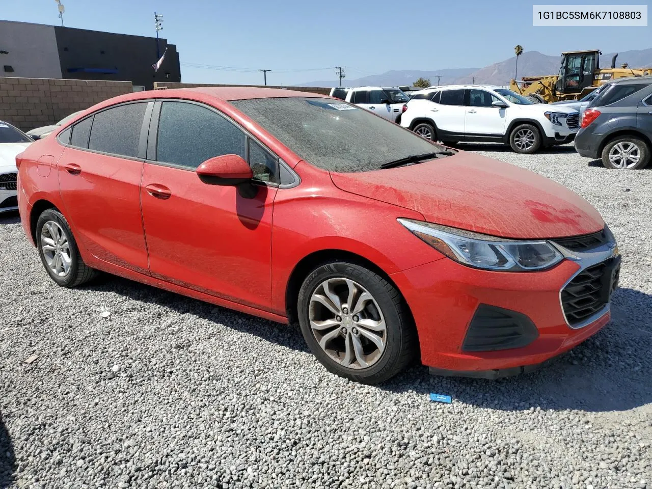 2019 Chevrolet Cruze Ls VIN: 1G1BC5SM6K7108803 Lot: 68703344