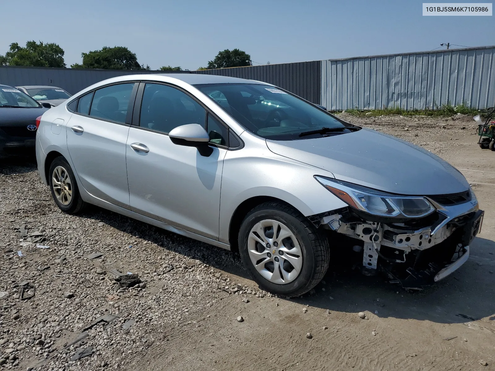 2019 Chevrolet Cruze VIN: 1G1BJ5SM6K7105986 Lot: 68861634