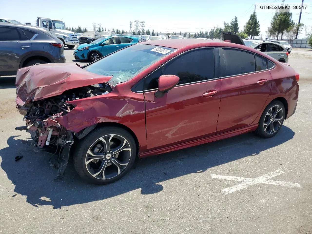 2019 Chevrolet Cruze Lt VIN: 1G1BE5SM8K7136547 Lot: 69236994