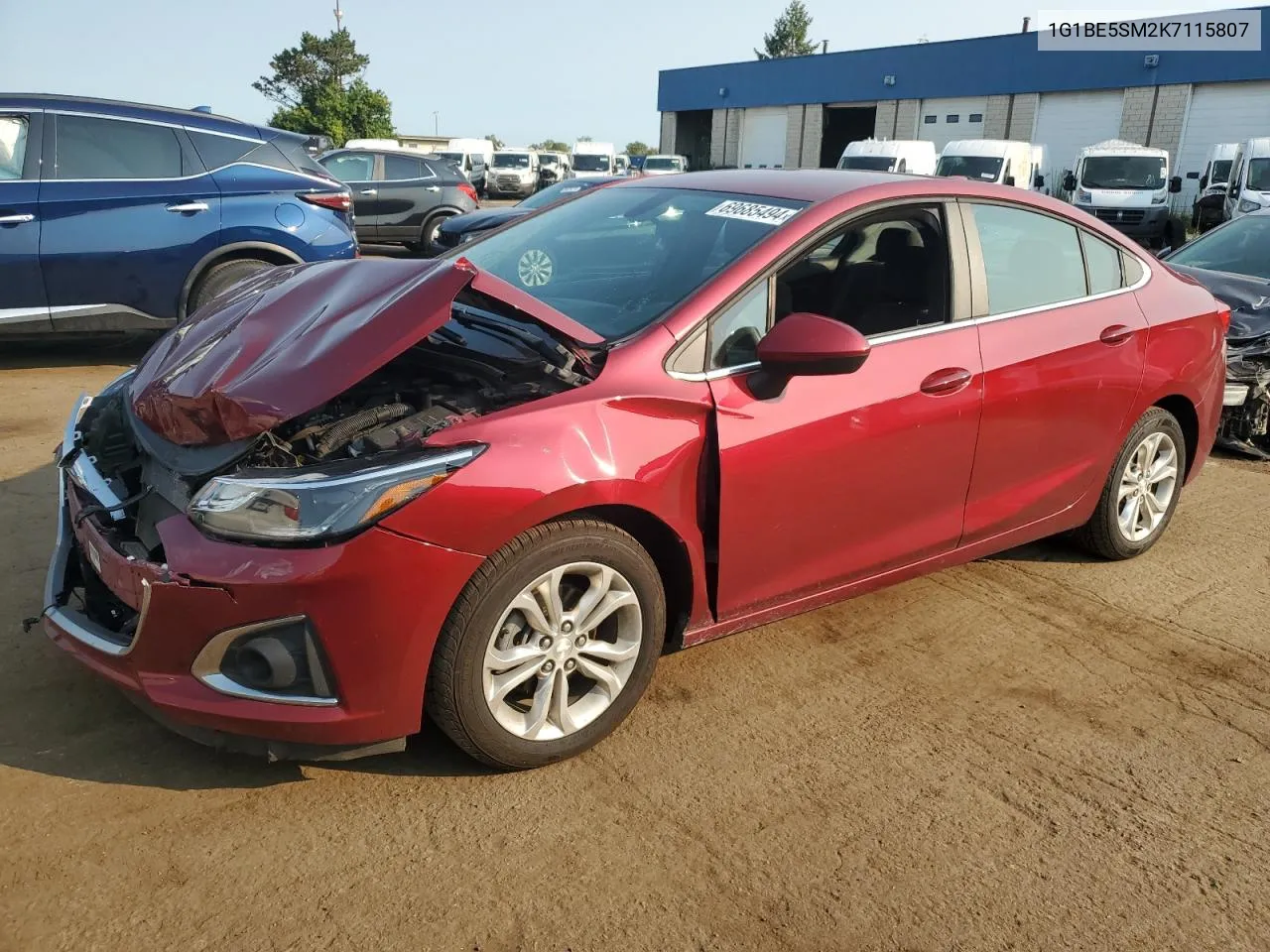 1G1BE5SM2K7115807 2019 Chevrolet Cruze Lt