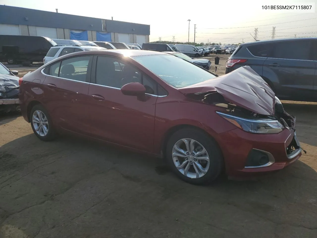 2019 Chevrolet Cruze Lt VIN: 1G1BE5SM2K7115807 Lot: 69685494