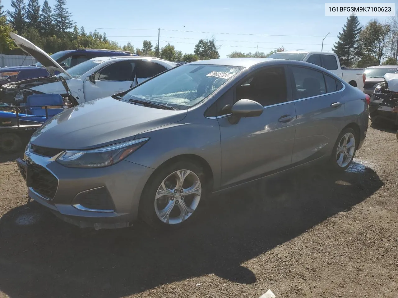 2019 Chevrolet Cruze Premier VIN: 1G1BF5SM9K7100623 Lot: 70027124