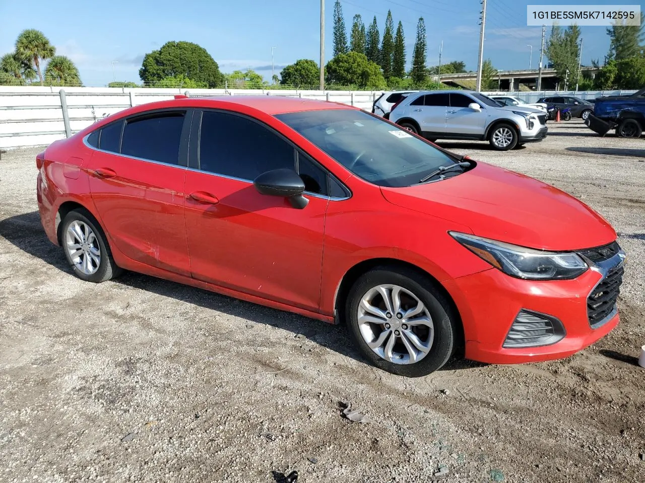 2019 Chevrolet Cruze Lt VIN: 1G1BE5SM5K7142595 Lot: 70405614