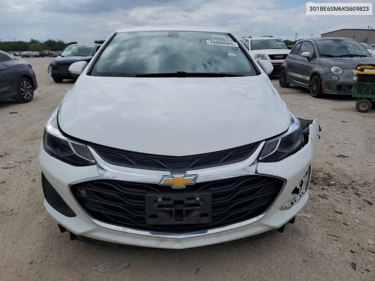 2019 Chevrolet Cruze Lt VIN: 3G1BE6SM6KS609823 Lot: 70480604