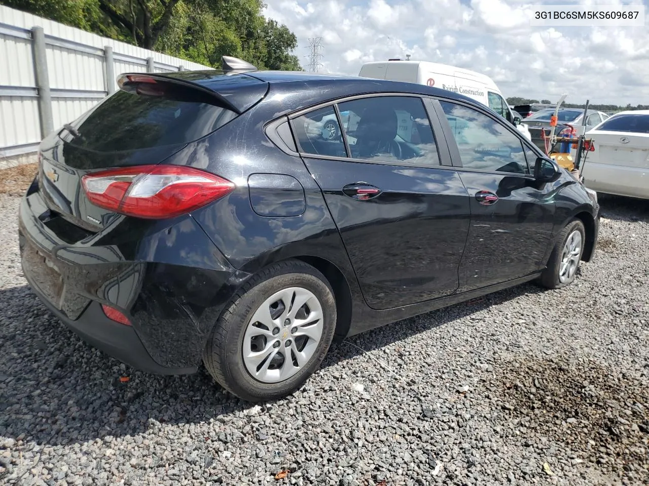 3G1BC6SM5KS609687 2019 Chevrolet Cruze Ls