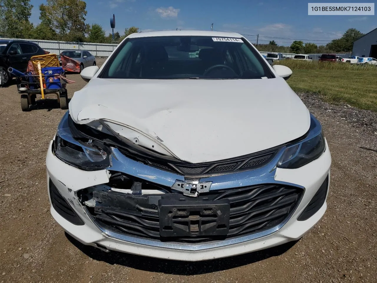 2019 Chevrolet Cruze Lt VIN: 1G1BE5SM0K7124103 Lot: 70754114