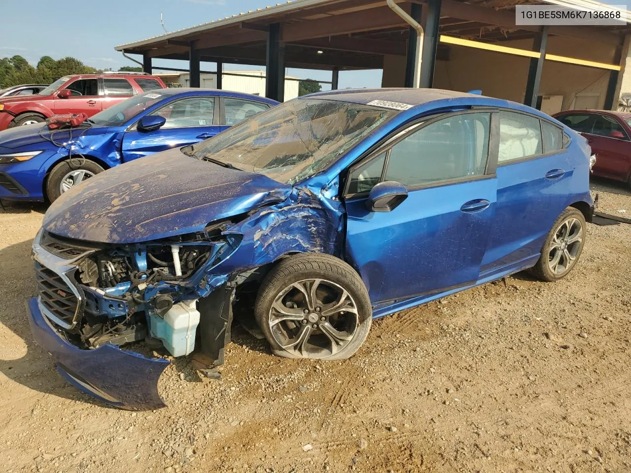 2019 Chevrolet Cruze Lt VIN: 1G1BE5SM6K7136868 Lot: 70928064