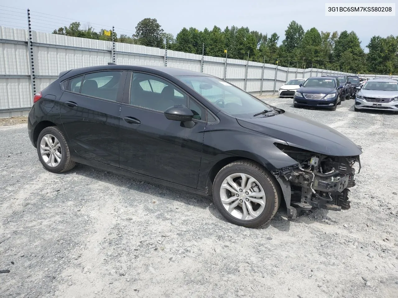 2019 Chevrolet Cruze Ls VIN: 3G1BC6SM7KS580208 Lot: 71223964