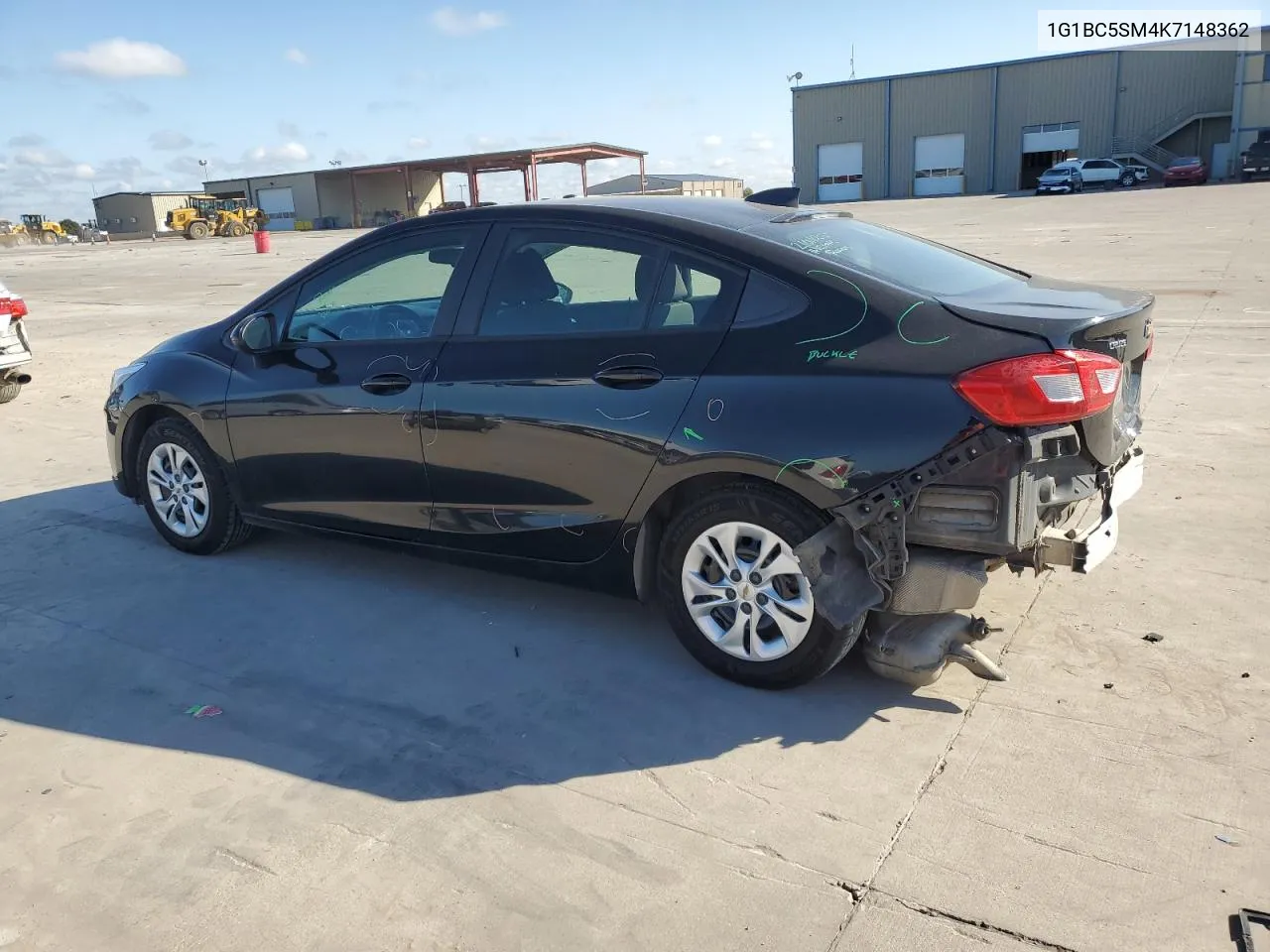 2019 Chevrolet Cruze Ls VIN: 1G1BC5SM4K7148362 Lot: 71286574