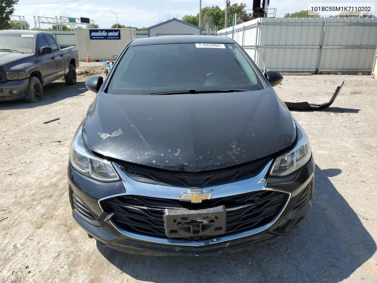 2019 Chevrolet Cruze Ls VIN: 1G1BC5SM1K7110202 Lot: 71669994