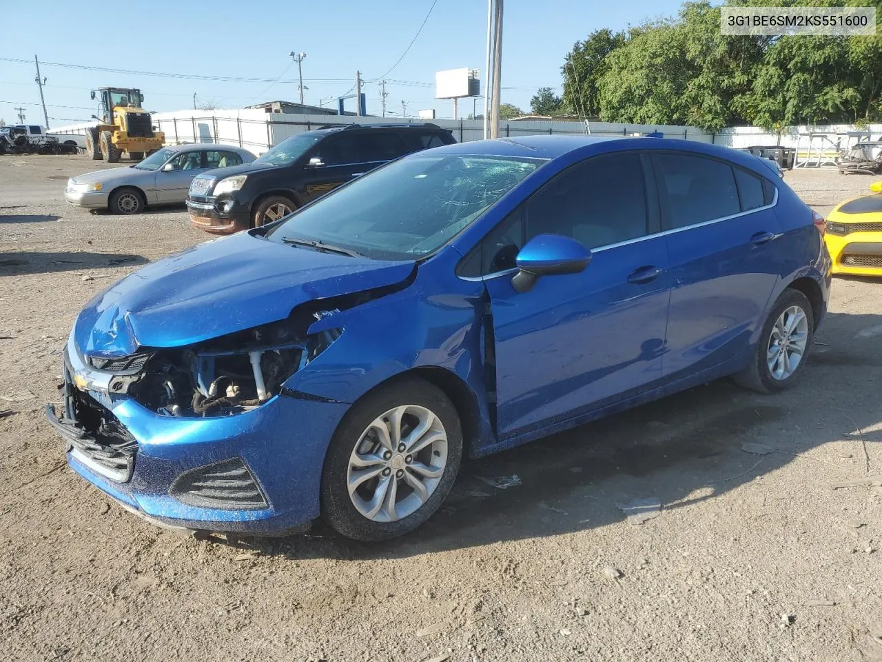 2019 Chevrolet Cruze Lt VIN: 3G1BE6SM2KS551600 Lot: 71716674