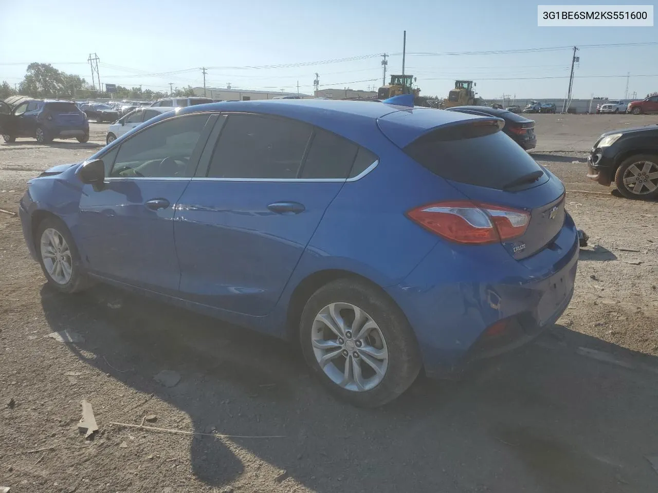 2019 Chevrolet Cruze Lt VIN: 3G1BE6SM2KS551600 Lot: 71716674