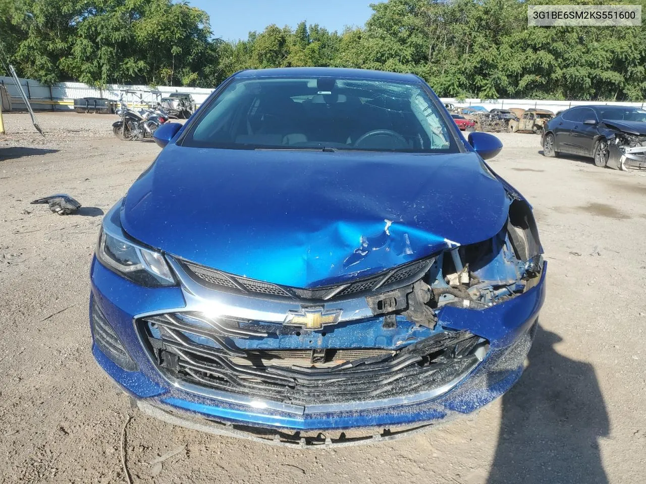 3G1BE6SM2KS551600 2019 Chevrolet Cruze Lt