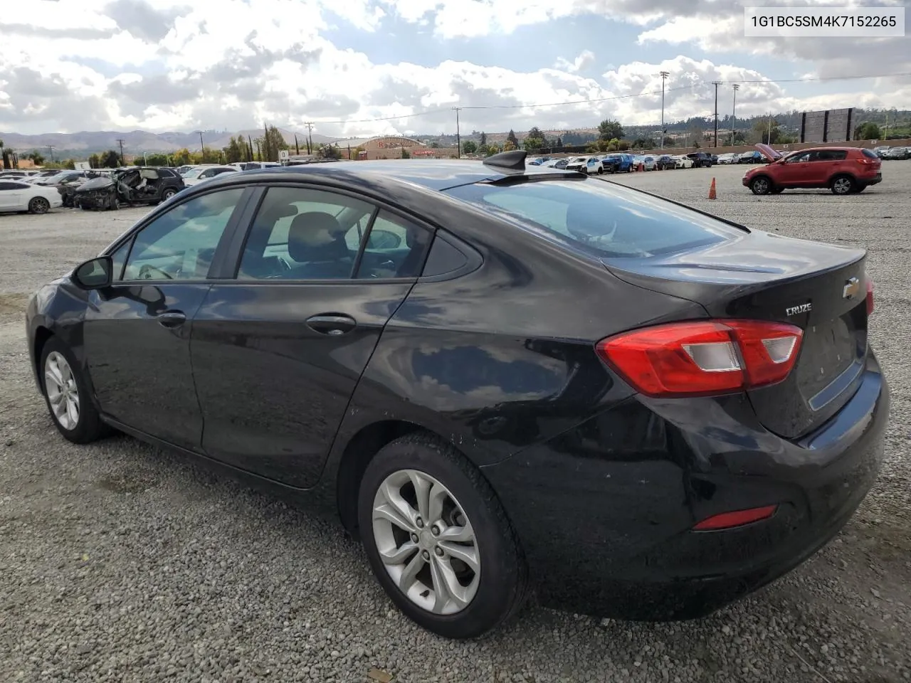 1G1BC5SM4K7152265 2019 Chevrolet Cruze Ls