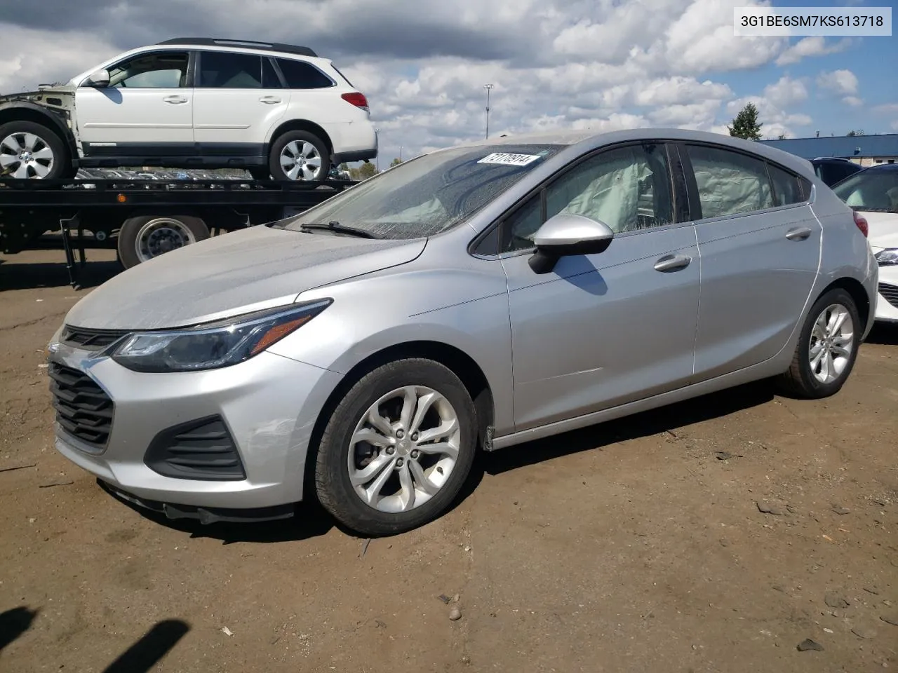 2019 Chevrolet Cruze Lt VIN: 3G1BE6SM7KS613718 Lot: 72170914