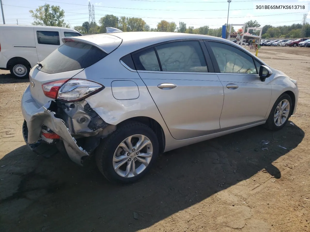 2019 Chevrolet Cruze Lt VIN: 3G1BE6SM7KS613718 Lot: 72170914