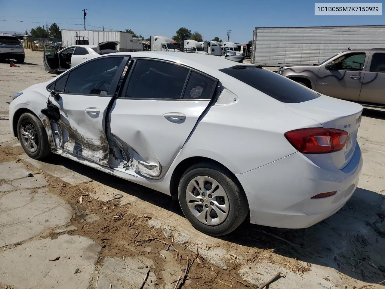 2019 Chevrolet Cruze Ls VIN: 1G1BC5SM7K7150929 Lot: 72185914