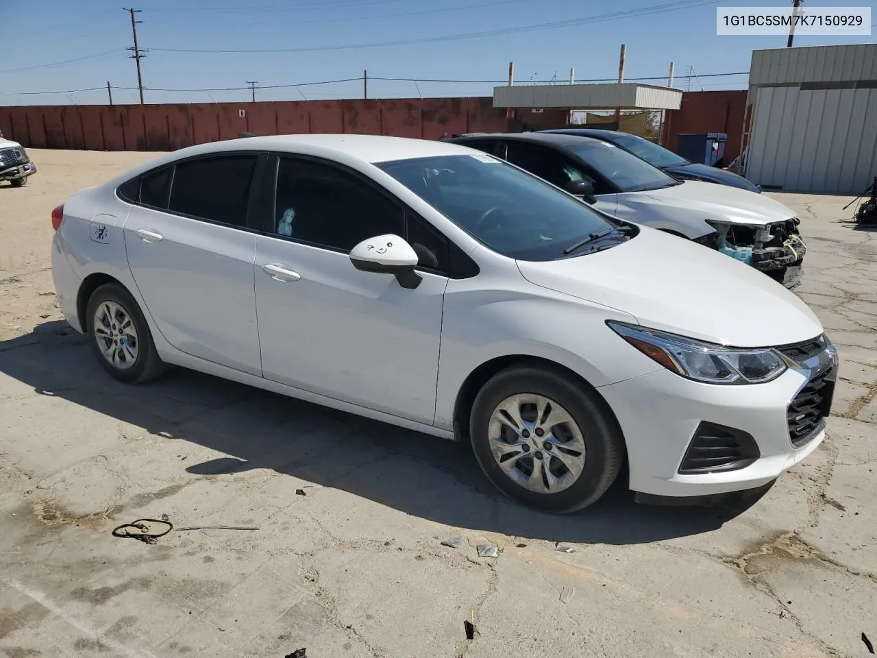 2019 Chevrolet Cruze Ls VIN: 1G1BC5SM7K7150929 Lot: 72185914