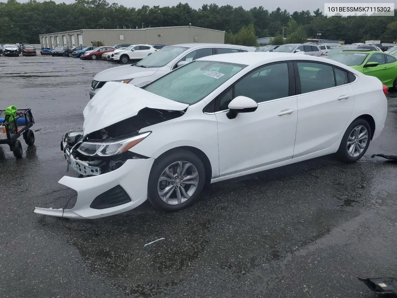 2019 Chevrolet Cruze Lt VIN: 1G1BE5SM5K7115302 Lot: 72377674