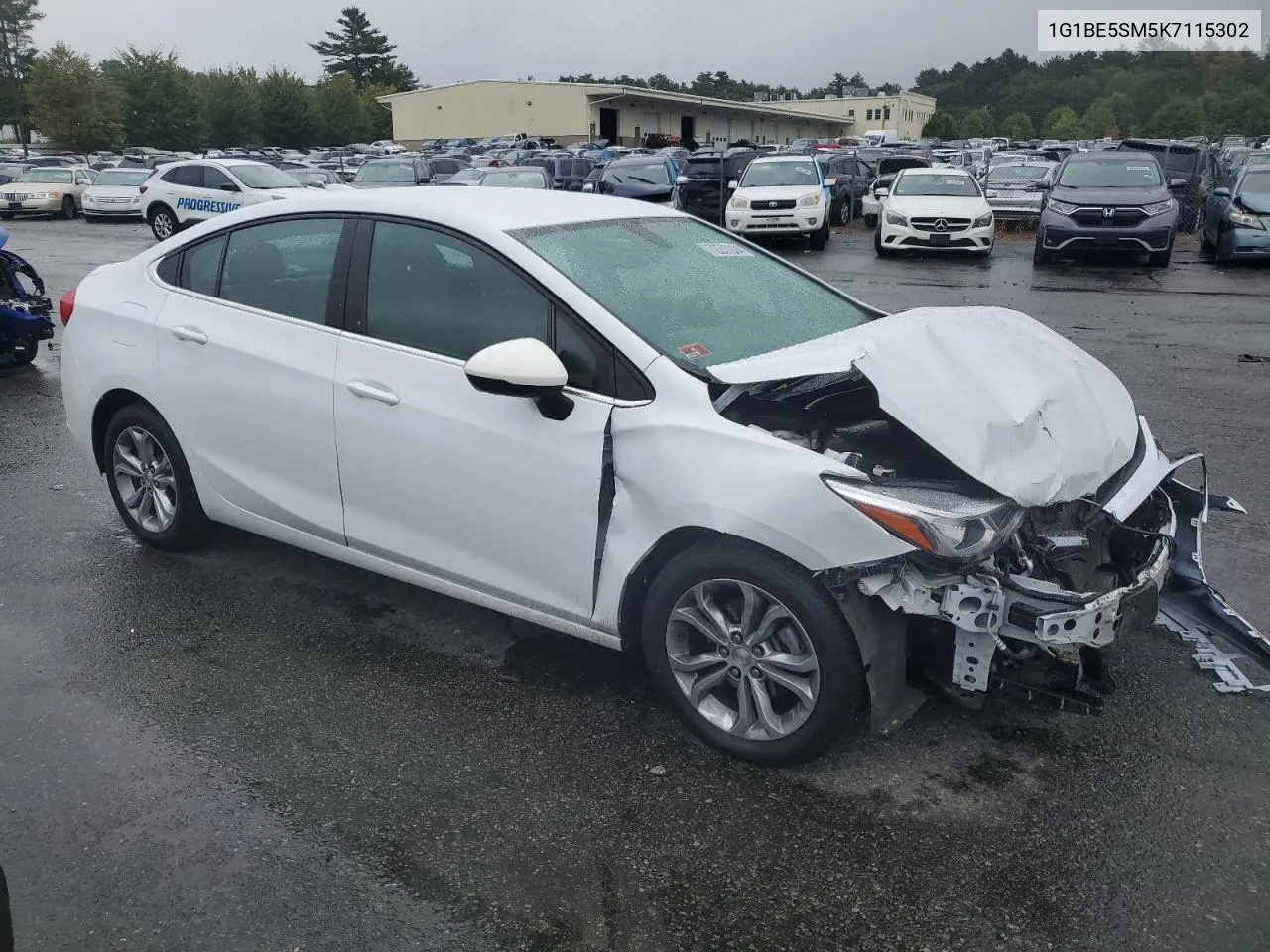 2019 Chevrolet Cruze Lt VIN: 1G1BE5SM5K7115302 Lot: 72377674