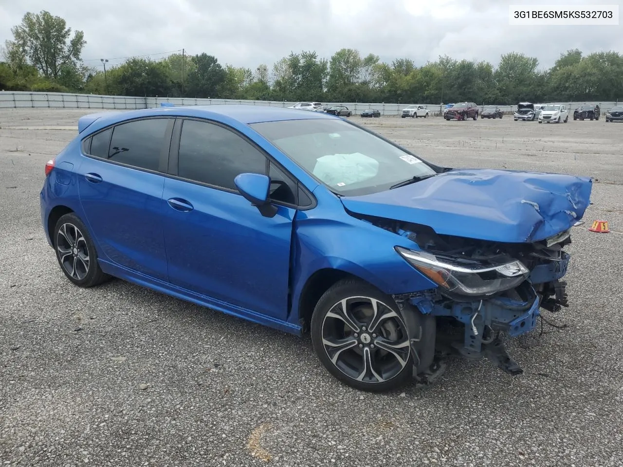 2019 Chevrolet Cruze Lt VIN: 3G1BE6SM5KS532703 Lot: 72447564