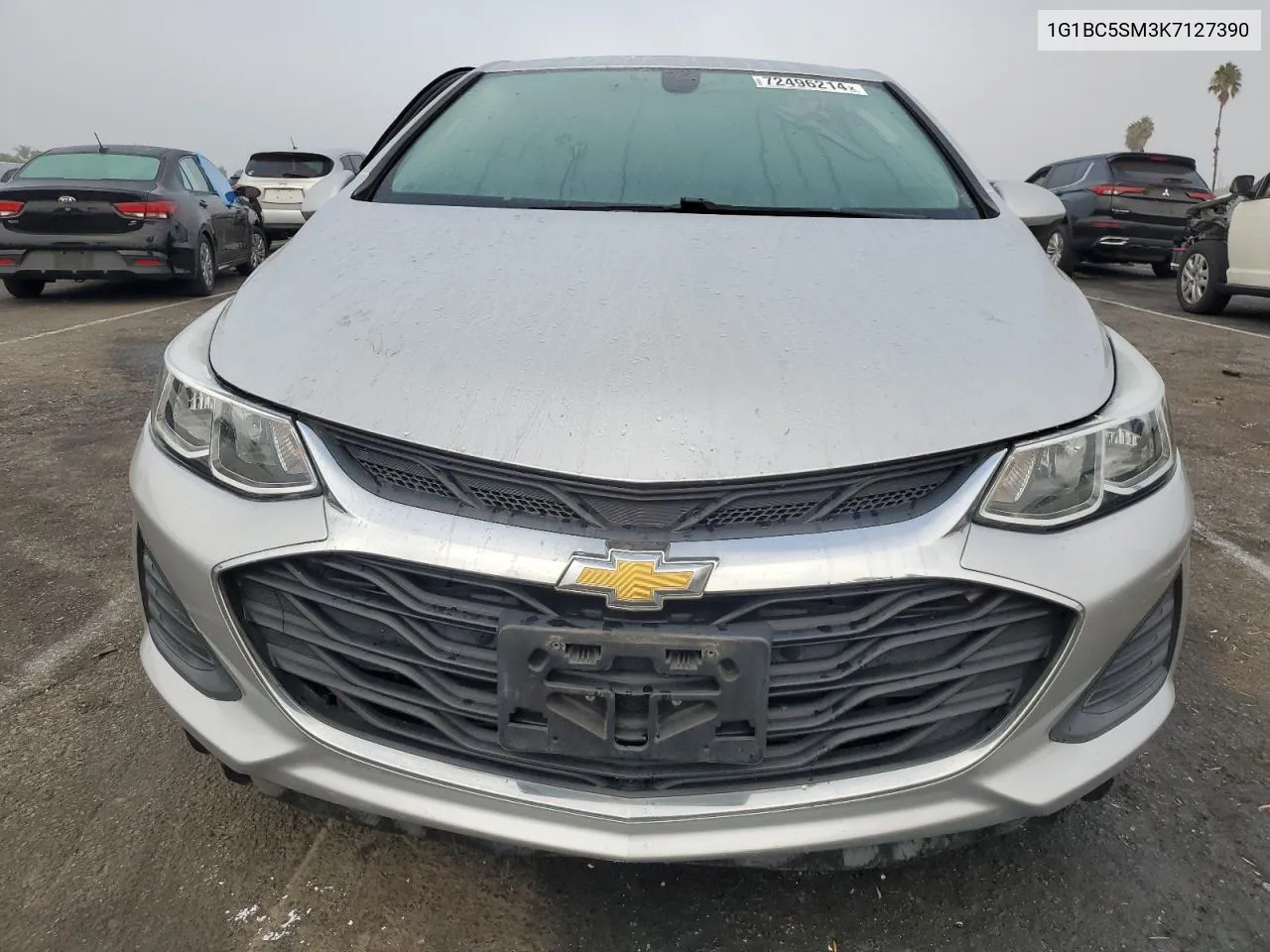 2019 Chevrolet Cruze Ls VIN: 1G1BC5SM3K7127390 Lot: 72496214