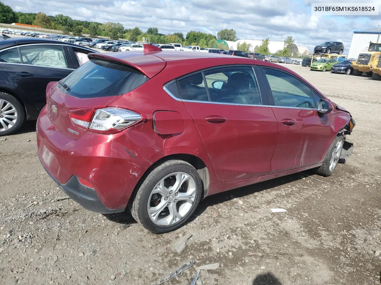 2019 Chevrolet Cruze Premier VIN: 3G1BF6SM1KS618524 Lot: 72716024