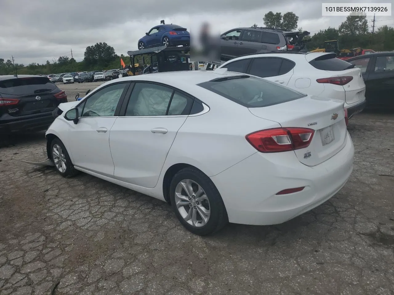 2019 Chevrolet Cruze Lt VIN: 1G1BE5SM9K7139926 Lot: 72807364