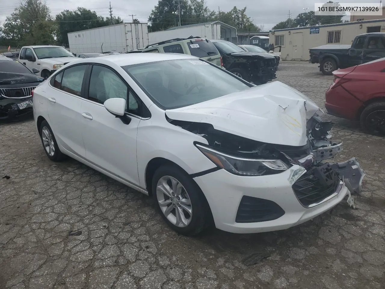 2019 Chevrolet Cruze Lt VIN: 1G1BE5SM9K7139926 Lot: 72807364