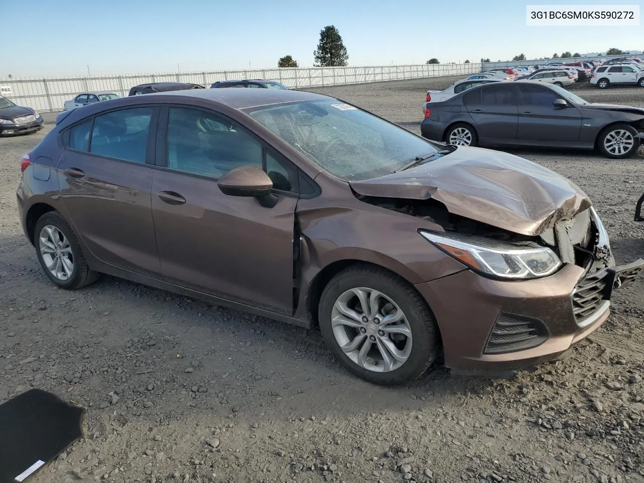 2019 Chevrolet Cruze Ls VIN: 3G1BC6SM0KS590272 Lot: 73282494