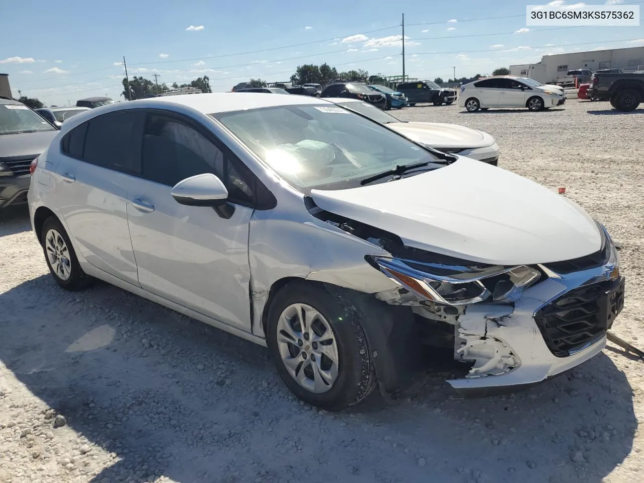 2019 Chevrolet Cruze Ls VIN: 3G1BC6SM3KS575362 Lot: 73540074