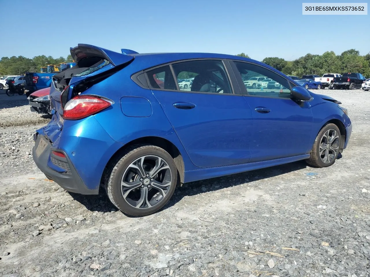 2019 Chevrolet Cruze Lt VIN: 3G1BE6SMXKS573652 Lot: 73724034