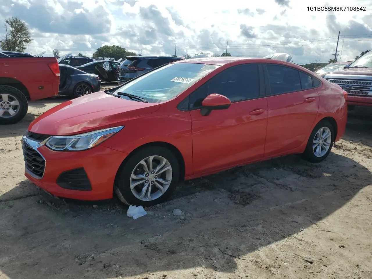 2019 Chevrolet Cruze Ls VIN: 1G1BC5SM8K7108642 Lot: 73810714